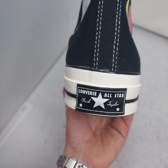 CONVERSE SKY HIGH FARM BLACK STRAWBERRY MOON HIGH TOP SNEAKER - Picture 9 of 9